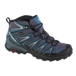 Buty trekkingowe męskie Salomon X Ultra Pioneer Mid Gtx. Szare trekkingi męskie Salomon, z gumy, za kostkę, bez zapięcia. Za 694.00 zł.