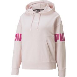 Bluza treningowa damska Puma Power Colorblock Hoodie TR. Czerwone bluzy damskie Puma, s, bez wzorów, sportowe, bez ramiączek, bez kaptura. Za 389.99 zł.