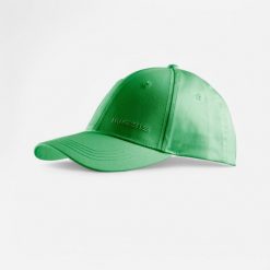 Czapka z daszkiem do golfa Inesis MW500. Zielone czapki damskie INESIS, bez wzorów, z bawełny. Za 19.99 zł.