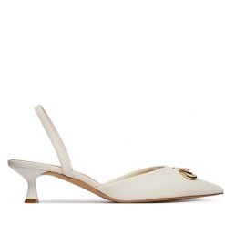 Czółenka Aldo. Białe czółenka damskie Aldo, bez wzorów, bez obcasa, bez zapięcia. Za 359.99 zł.