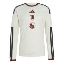 Koszulka trzeci zegarek długi rękaw Manchester United 2026/27. Białe zegarki męskie Adidas, bez wzorów, z tkaniny. Za 474.00 zł.
