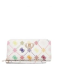 Guess Portfel Emelie Logo Slg SWGP99 28146 Biały. Białe portfele damskie Guess, ze skóry. Za 339.99 zł.