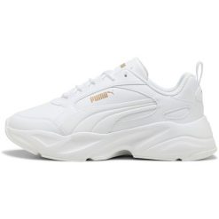 Buty sportowe damskie Puma Cassia 2.0 L. Białe obuwie sportowe damskie Puma, bez wzorów, z syntetyku, bez zapięcia. Za 270.99 zł.