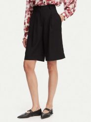ACCESS FASHION Bermudy 63-5115-183 Czarny Relaxed Fit. Czarne szorty damskie ACCESS FASHION, bez wzorów, z materiału. Za 409.99 zł.