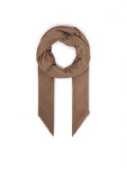 Elisabetta Franchi Szal SC-14F-61E2-229 Beżowy. Brązowe rękawiczki damskie Elisabetta Franchi, bez wzorów, z wiskozy. Za 559.99 zł.