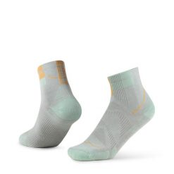 Skarpetki Buff COOLNET® QUARTER SOCK CQ SEAGROVE. Zielone skarpetki damskie Buff, bez wzorów, z elastanu. Za 99.90 zł.