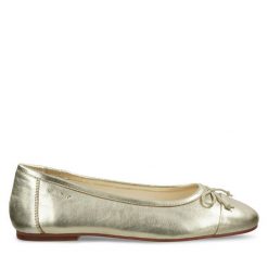 Baleriny Gant. Żółte balerinki damskie GANT, bez wzorów, bez obcasa, bez zapięcia. Za 319.99 zł.