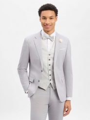 JOOP! Męska kurtka modułowa z zawartością wełny - Herby Mężczyźni Slim Fit szary jednolity, 52. Szare kurtki męskie JOOP!, m, bez wzorów, z tkaniny, bez kaptura. Za 1,699.95 zł.