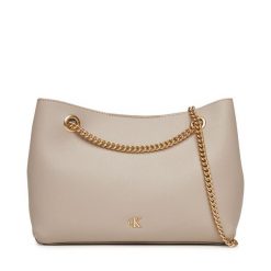 Torebka Calvin Klein. Brązowe torebki do ręki damskie Calvin Klein, bez wzorów, bez dodatków. Za 339.99 zł.