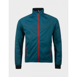 Kurtka do narciarstwa biegowego męska Halti Falun Softshell XCT. Niebieskie kurtki męskie Halti, na zimę, m, bez wzorów, z softshellu, bez kaptura, narciarskie. Za 844.99 zł.