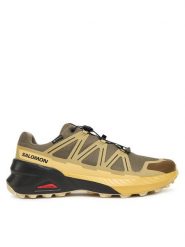 Salomon Buty do biegania Speedcross Peak Gore-Tex L47853100 Brązowy. Brązowe buty sportowe męskie Salomon, bez wzorów, z gore-texu, bez zapięcia, do biegania, gore-tex. Za 449.99 zł.