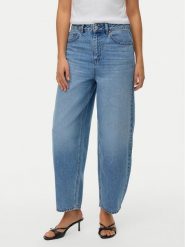 Vero Moda Jeansy Billie 10341198 Niebieski Barrel Fit. Niebieskie jeansy damskie Vero Moda, bez wzorów, z bawełny. Za 229.99 zł.