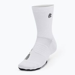 Skarpety męskie Under Armour Curry AD Playmaker 1P Mid. Białe skarpety męskie Under Armour, bez wzorów. Za 69.99 zł.