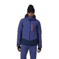 Kurtka narciarska Rossignol Blackside. Niebieskie kurtki sportowe męskie Rossignol, na zimę, l, bez wzorów, z materiału, bez kaptura, narciarskie, primaloft. Za 1,949.00 zł.