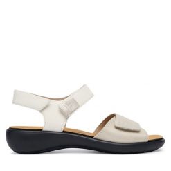 Sandały Josef Seibel. Żółte sandały damskie Josef Seibel, bez wzorów, bez obcasa, na płaskiej podeszwie, bez zapięcia. Za 369.99 zł.