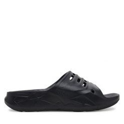 Klapki Teva. Czarne klapki damskie Teva, bez wzorów, bez obcasa, bez zapięcia. Za 119.99 zł.