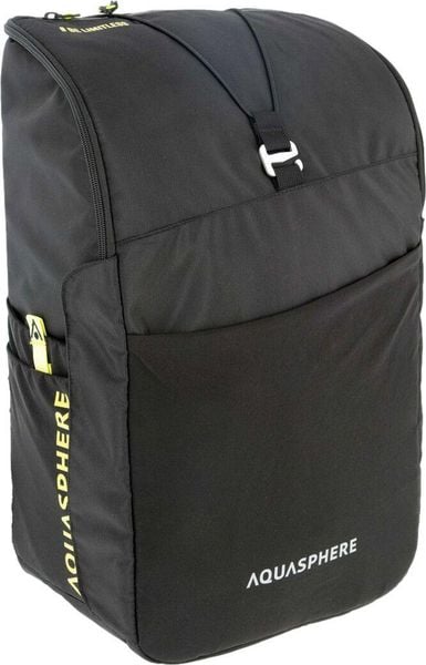 Plecak triathlonowy Aqua Sphere Transition 35L. Czarne plecaki męskie Aquasphere, bez wzorów, z materiału, sportowe. Za 669.99 zł.