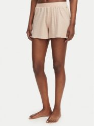 BOSS Szorty piżamowe 50561055 Beżowy Regular Fit. Brązowe piżamy damskie Boss, bez wzorów, z lyocellu, bez ramiączek. Za 259.99 zł.