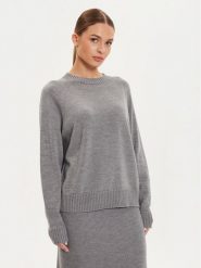 Max Mara Leisure Sweter Salvia 2426366158 Szary Relaxed Fit. Szare swetry nierozpinane damskie Max Mara Leisure, l, bez wzorów, z wełny, bez kołnierzyka, bez ramiączek. Za 559.99 zł.