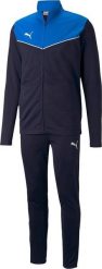 Puma Dres męski individualRISE Tracksuit Electric B granatowo-niebieski 657534 02 r. M. Niebieskie komplety dresowe męskie Puma, m, bez wzorów, z dresówki. Za 221.54 zł.