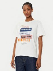 Weekend Max Mara T-Shirt Cabina 2515971041 Biały Regular Fit. Białe t-shirty damskie Weekend Max Mara, s, bez wzorów, z bawełny, bez kołnierzyka, bez ramiączek. Za 309.99 zł.