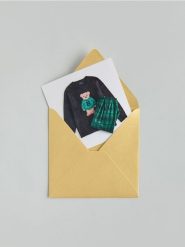 Dwuczęściowa piżama z misiem - czarny. Czarne piżamy męskie Reserved, l, bez wzorów, z dzianiny, bez kołnierzyka, bez ramiączek. Za 179.99 zł.