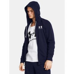 Bluza Męska Rozpinana Z Kapturem Under Armour UA Rival Terry Lc Fz Xxl. Niebieskie bluzy męskie Under Armour, m, bez wzorów, z kapturem, na fitness i siłownię. Za 128.69 zł.