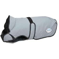 Odblaskowy płaszcz dla psa Weatherbeeta Comfitec moyen. Szare płaszcze damskie WEATHERBEETA, bez wzorów, sportowe, bez kołnierzyka, bez kaptura. Za 251.00 zł.