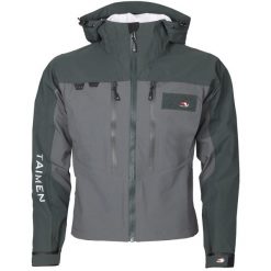 Kurtka wędkarska do brodzenia Taimen Tuul Green. Zielone kurtki męskie TAIMEN, m, bez wzorów, sportowe, bez kaptura. Za 599.99 zł.