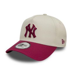 Czapka New York Yankees Patch Frame. Białe czapki damskie New Era, bez wzorów, z bawełny, eleganckie. Za 150.75 zł.