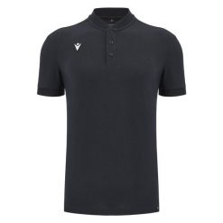 Polo Macron Athleisure Icon Nisiros. Czarne koszulki sportowe męskie Macron, m, bez wzorów, bez ramiączek. Za 283.50 zł.