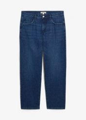 Dżinsy o kroju loose fit, straight. Niebieskie jeansy męskie bonprix, z jeansu, eleganckie. Za 127.99 zł.