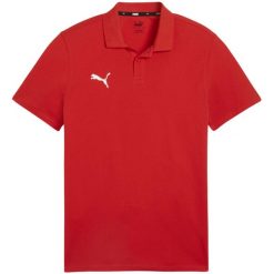 Koszulka męska Puma Team Goal Casuals Polo. Czerwone koszulki sportowe męskie Puma, l, bez wzorów, bez ramiączek, do piłki nożnej. Za 161.00 zł.