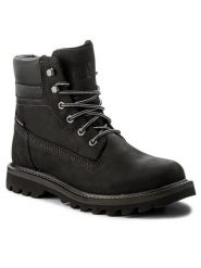 CAT Footwear Trapery Deplete Wp P721724 Czarny. Czarne buty zimowe męskie CAT Footwear, bez wzorów, z nubiku, bez obcasa, bez zapięcia. Za 669.99 zł.