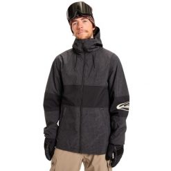 Kurtka do sportów zimowych techniczna dla Mężczyzn HIGH IN THE HOOD. Czarne kurtki sportowe męskie Quiksilver, m, bez wzorów, z materiału, bez kaptura, narciarskie. Za 900.40 zł.