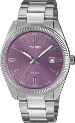 Zegarek Casio Zegarek męski Casio MTP-1302PD-6AVEF srebrny. Szare zegarki męskie Casio, bez wzorów, srebrne. Za 239.74 zł.
