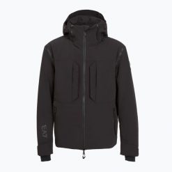 Kurtka narciarska męska EA7 Emporio Armani Ski Cortina Fashion Toray. Czarne kurtki sportowe męskie EA7 Emporio Armani, na zimę, m, bez wzorów, z materiału, bez kaptura, narciarskie, Dermizax. Za 2,249.00 zł.
