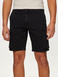 Only & Sons Szorty jeansowe Cam 22030499 Czarny Regular Fit. Czarne szorty męskie Only & Sons, bez wzorów, z bawełny. Za 229.99 zł.