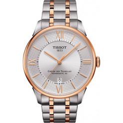 PROMOCJA ZEGAREK TISSOT CHEMIN DES TOURELLES POWERMATIC 80 HELVETIC T099.407.22.038.01. Szare zegarki męskie TISSOT, bez wzorów, ze stali. W wyprzedaży za 3,432.00 zł.