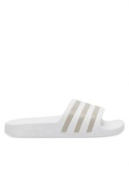 Adidas Klapki ADILETTE AQUA EF1730 Biały. Białe klapki damskie Adidas, bez wzorów, z syntetyku, bez obcasa, bez zapięcia. Za 99.99 zł.