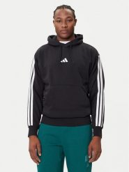 Adidas Bluza Essentials 3-Stripes JE6297 Czarny Regular Fit. Czarne bluzy męskie Adidas, m, bez wzorów, z syntetyku, bez ramiączek, bez kaptura. Za 199.99 zł.