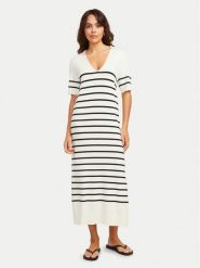 JJXX Sukienka dzianinowa Layla 12269784 Écru Regular Fit. Sukienki damskie JJXX, xs, bez wzorów, z dzianiny, bez kołnierzyka, bez ramiączek. Za 119.99 zł.