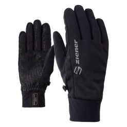 Rękawiczki zimowe Ziener Irios GTX INF Touch. Czarne rękawiczki męskie Ziener, na zimę, bez wzorów, z gore-texu. Za 141.79 zł.