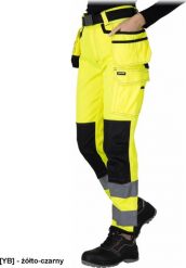 LH-WESPE-T - Spodnie ochronne do pasa WESPE damskie 6 kieszeni idealne dla monterek i innych służb porządkowych końcówki tkanina splot twill 86% polie. Brązowe spodnie dresowe damskie Reis, bez wzorów, z bawełny, sportowe. Za 134.95 zł.