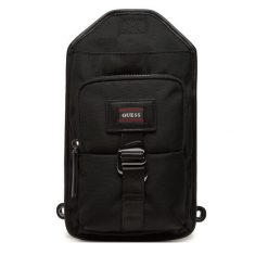 Plecak Guess. Czarne plecaki męskie Guess, z aplikacjami, sportowe. Za 179.99 zł.