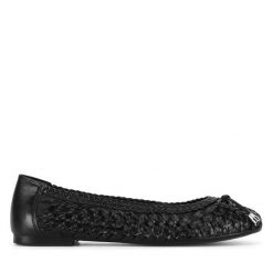 Baleriny Lasocki. Czarne balerinki damskie Lasocki, bez wzorów, bez obcasa, bez zapięcia. Za 199.99 zł.