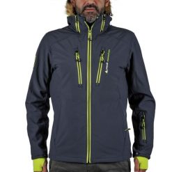 Kurtka softshellowa ze sztucznym futrem Peak Mountain Casada. Szare kurtki sportowe męskie Peak Mountain, na zimę, m, bez wzorów, bez kaptura, narciarskie. W wyprzedaży za 404.00 zł.