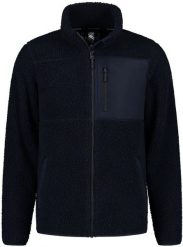 Kurtka męska Kjelvik Emiel granatowa 2XL. Niebieskie kurtki męskie Treksta, na jesień, m, z aplikacjami, z materiału, bez kaptura. Za 157.99 zł.