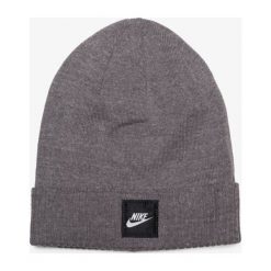 Nike Czapka Futura Beanie Red , szary, rozmiar ONE SIZE. Szare czapki damskie Nike, na zimę, bez wzorów, z materiału, sportowe. Za 79.99 zł.