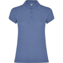 Damska Koszulka Polo W Gwiazdki. Niebieskie koszulki sportowe damskie ROLY, m, bez wzorów, bez ramiączek. Za 56.99 zł.